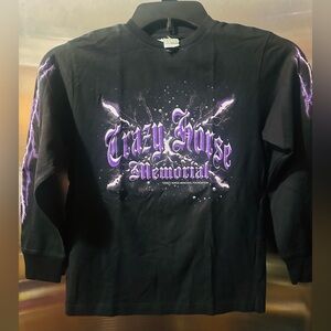 Black Crazy Horse Memorial Long Sleeve Shirt